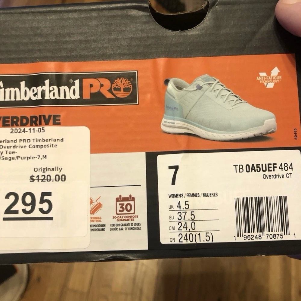 Timberland PRO Light Blue Safety Toe Sneakers - Picture 7 of 7
